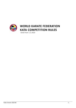 WKF Kata