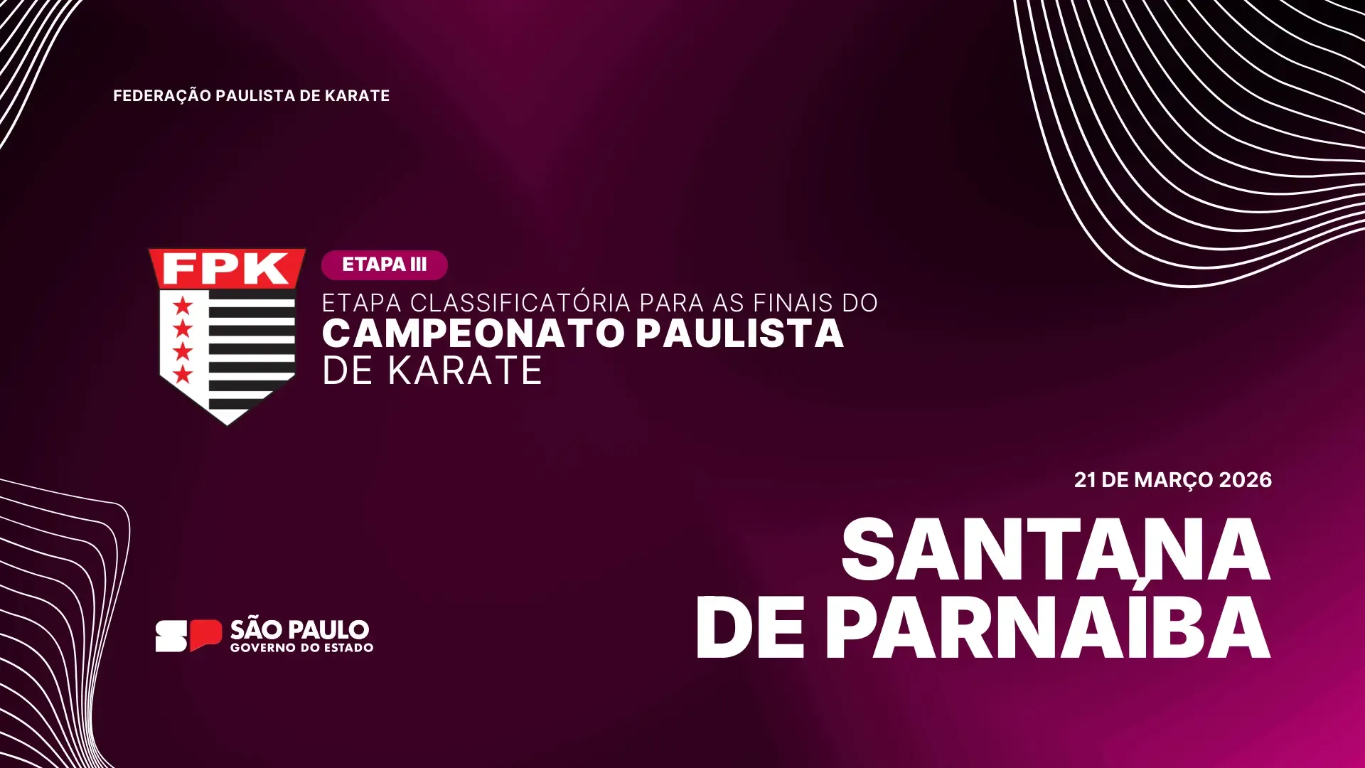 Banner do evento III Etapa do Campeonato Paulista 2026 - Santana de Parnaíba